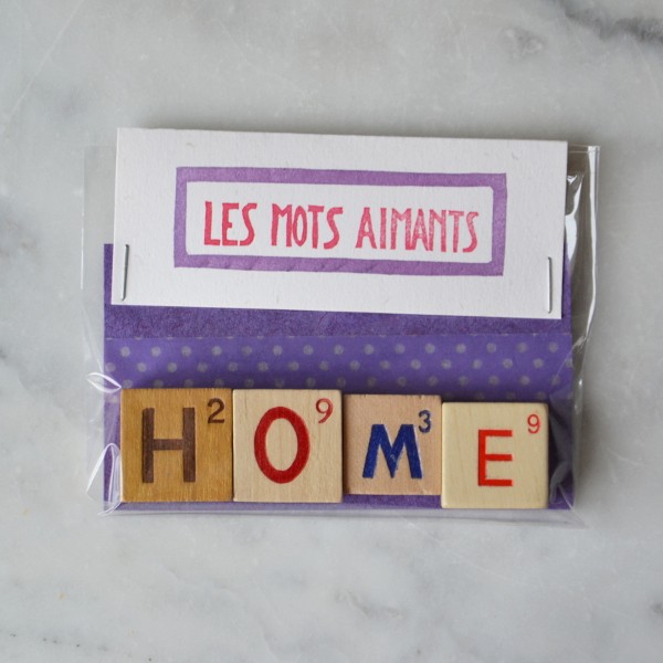 Les mots aimants « HOME »