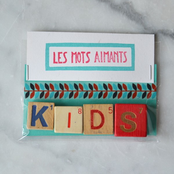Les mots aimants « KIDS »