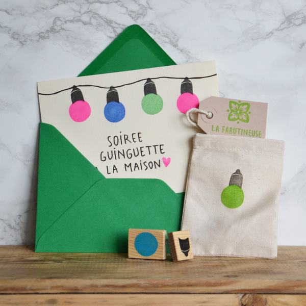 Tampon « lampe guinguette »