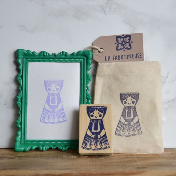 Tampon poupée folklorique « Birgitta »