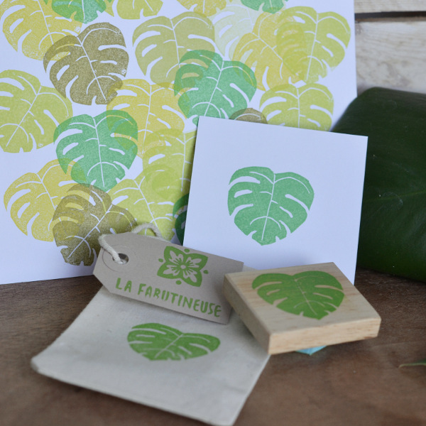 tampon philodendron la fabutineuse