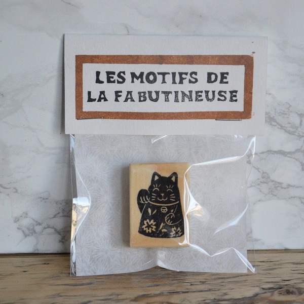 Re-edition tampon maneki neko La Fabutineuse Re-edition tampon maneki neko La Fabutineuse