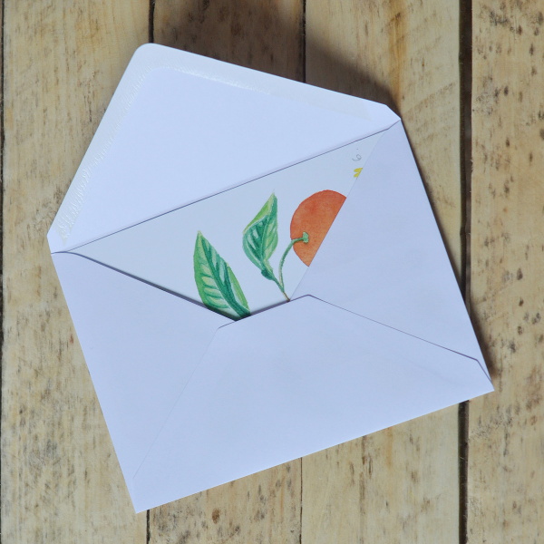 Enveloppe blanche pour carte 13 x 18