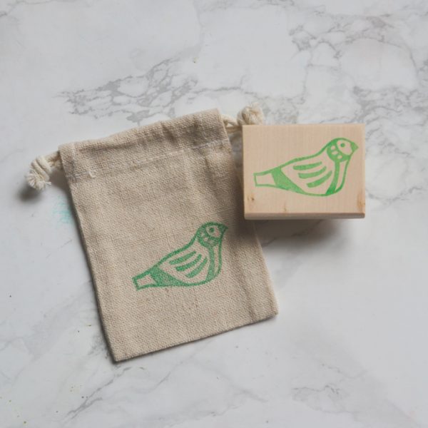 Tampon porte-bonheur japonais : Le pigeon