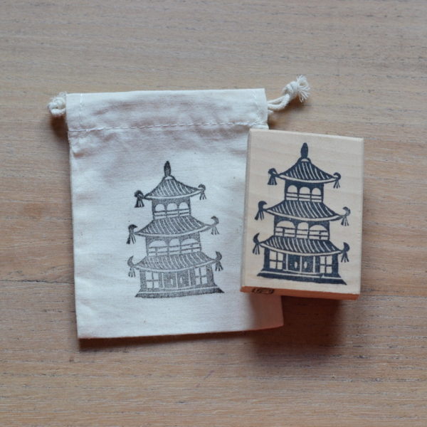 Tampon Japon : temple bouddhiste