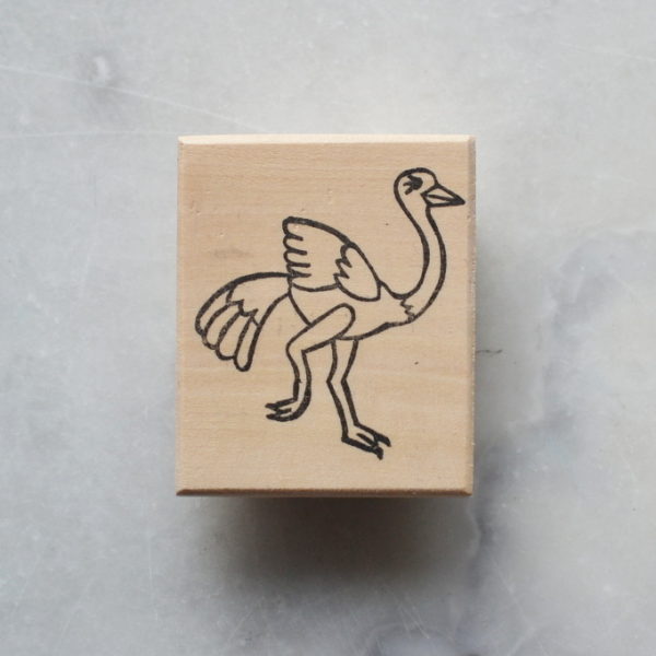 Tampon autruche : « Les animaux de la savane »