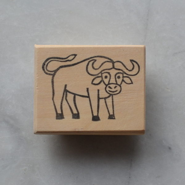 Tampon buffle : « Les animaux de la savane »