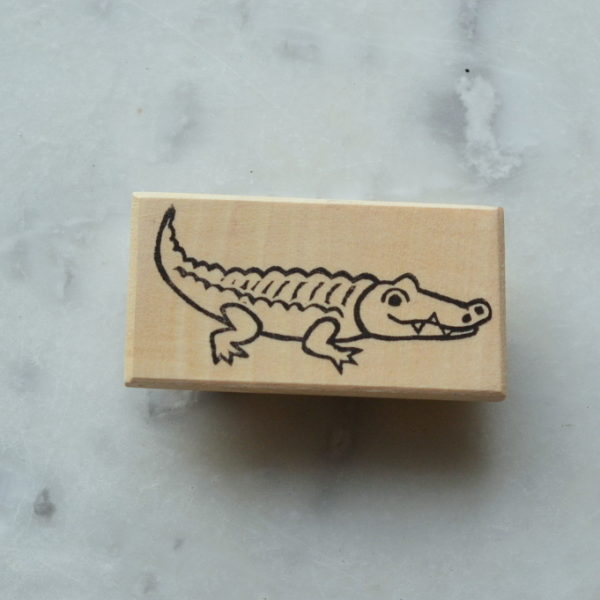 Tampon crocodile : « Les animaux de la savane »