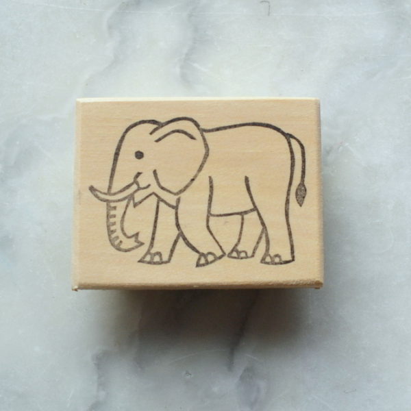 Tampon éléphant : « Les animaux de la savane »