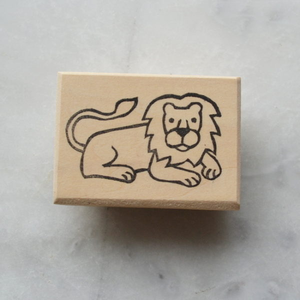 Tampon lion : « Les animaux de la savane »
