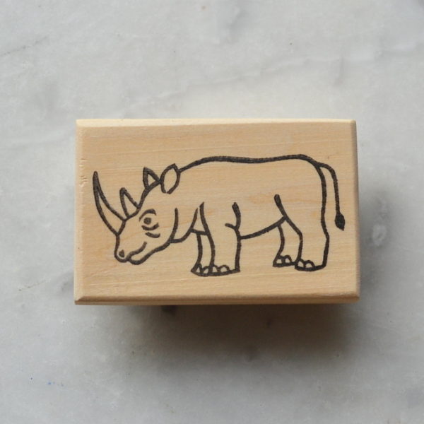 Tampon Rhinocéros : « Les animaux de la savane »
