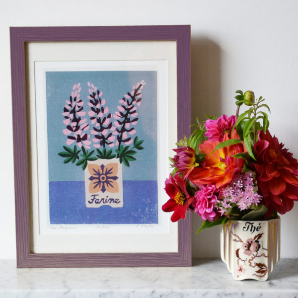 Impression de qualité « Les lupins »