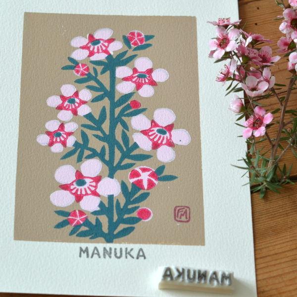 Linogravure Manuka