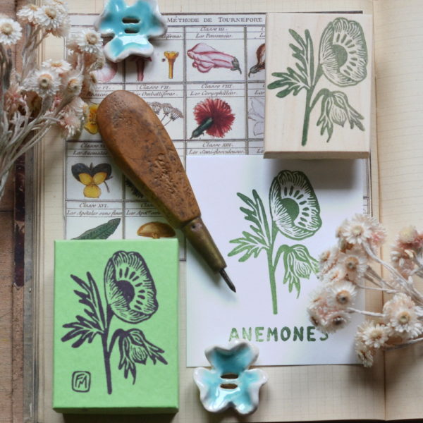 Tampon botanique « Anémone »