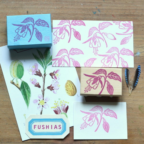 Tampon botanique « Fuchsias »