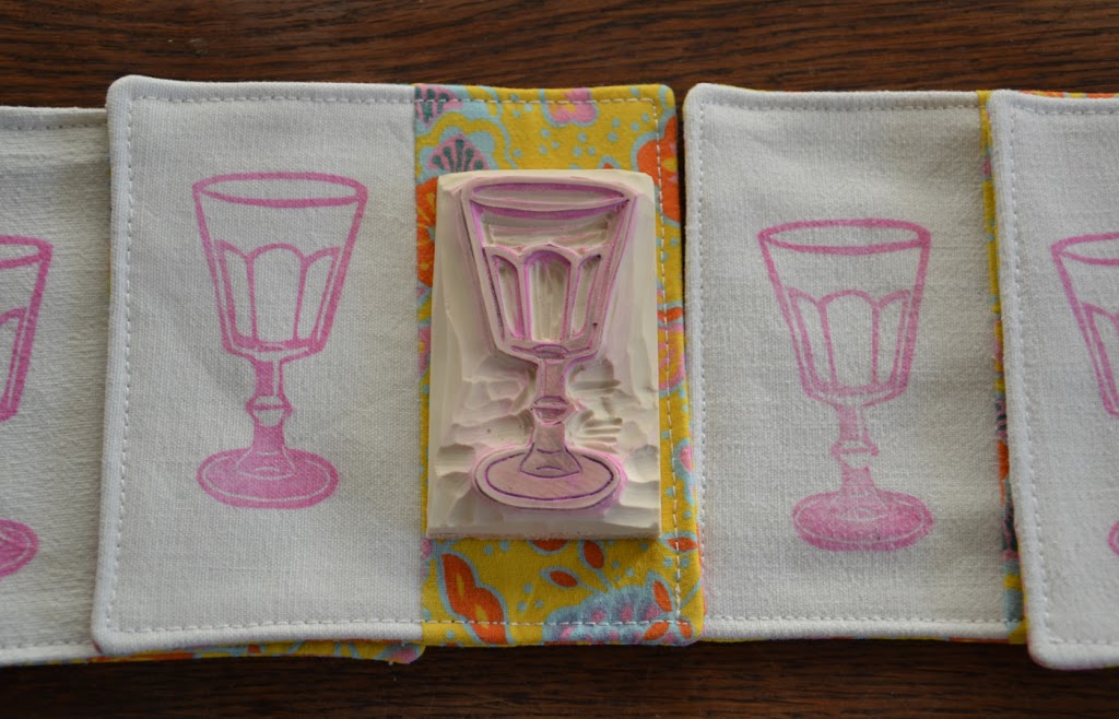 Sets de table tamponnés