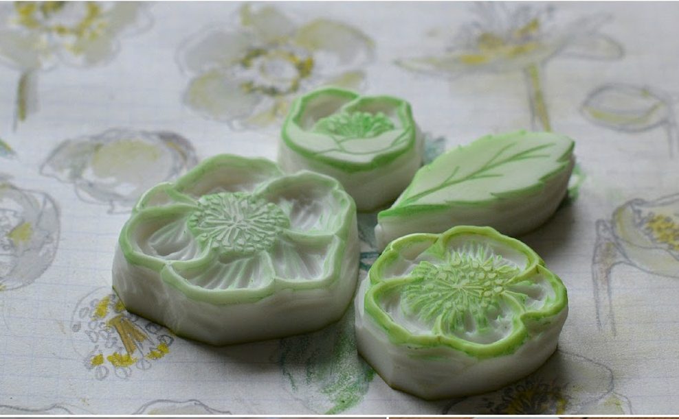 Impression botanique : hellébores