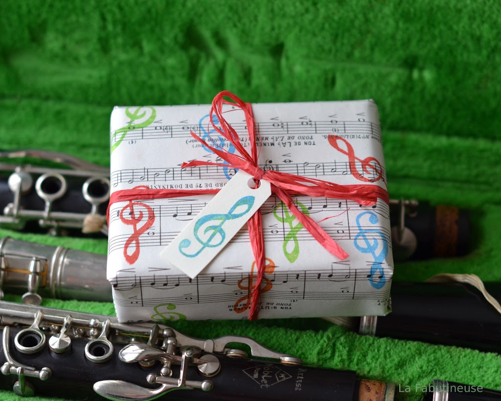 DIY emballage cadeau musical