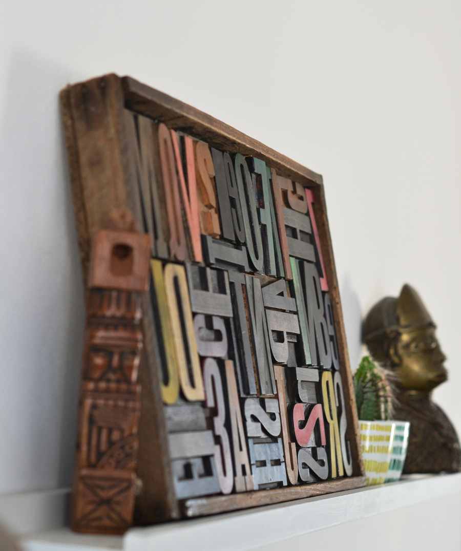 Un tableau en caractères d’imprimerie