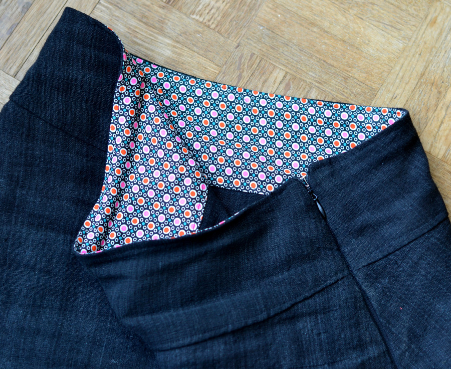 jupe f chanvre noir la fabutineuse