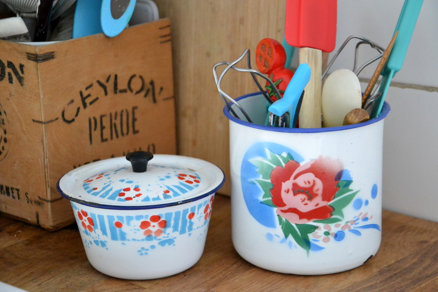 suspension metal emaille vintage la fabutineus2