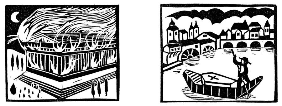 gravures temple Artémis - Corbeillards