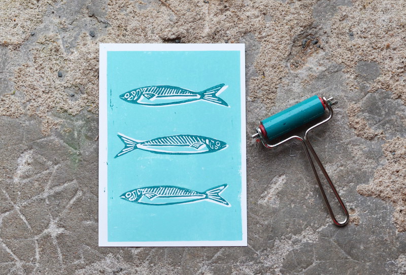 linogravures deux couleurs la fabutineuse 7