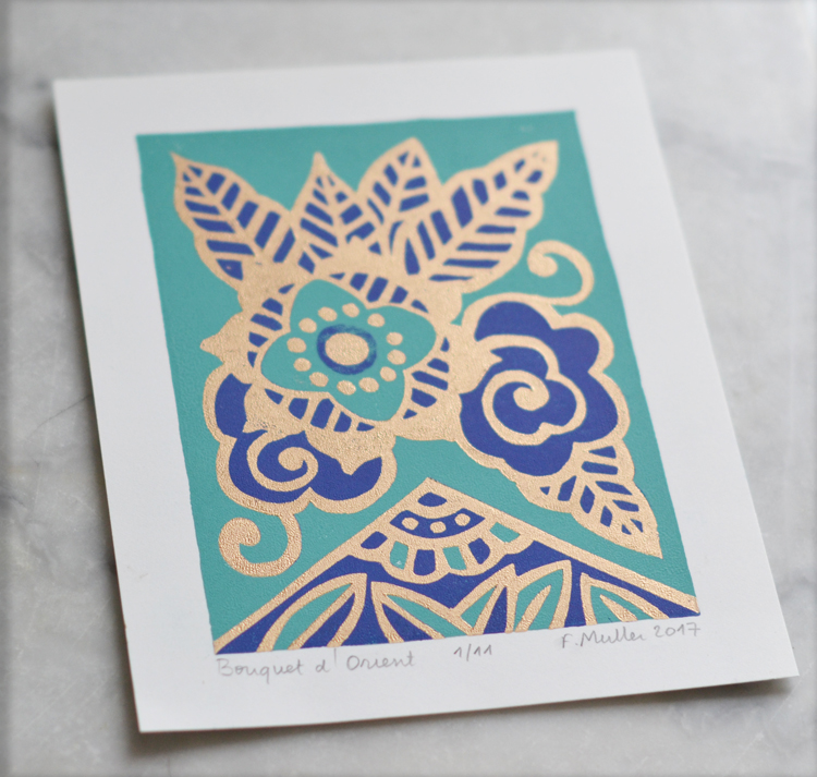linogravure art deco orient 2