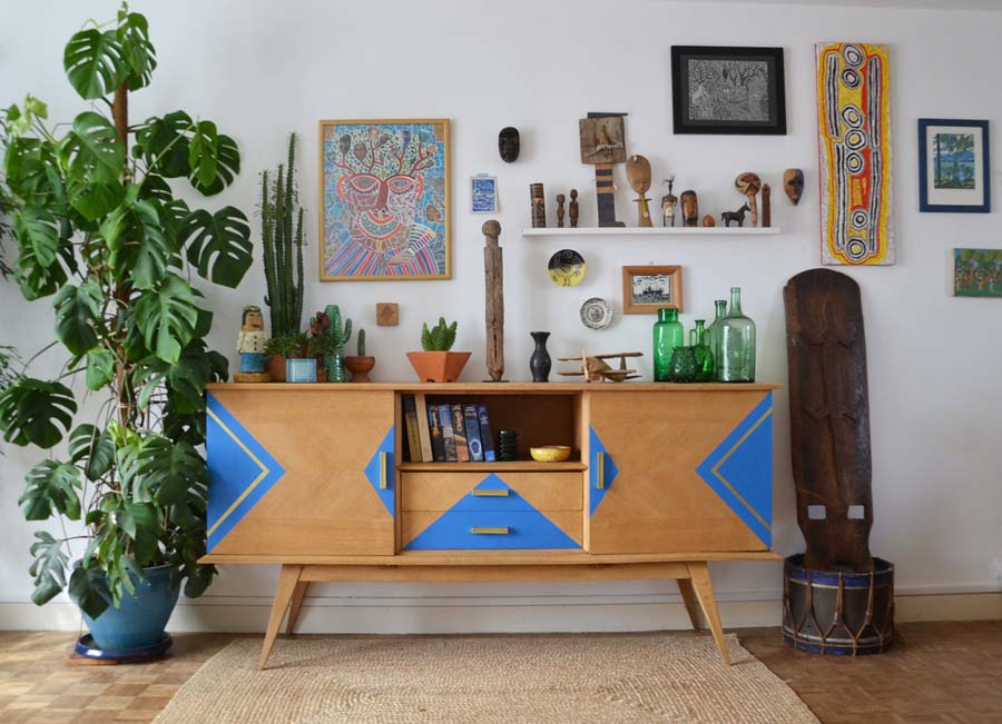 Avant / Après, le relooking de mon enfilade vintage