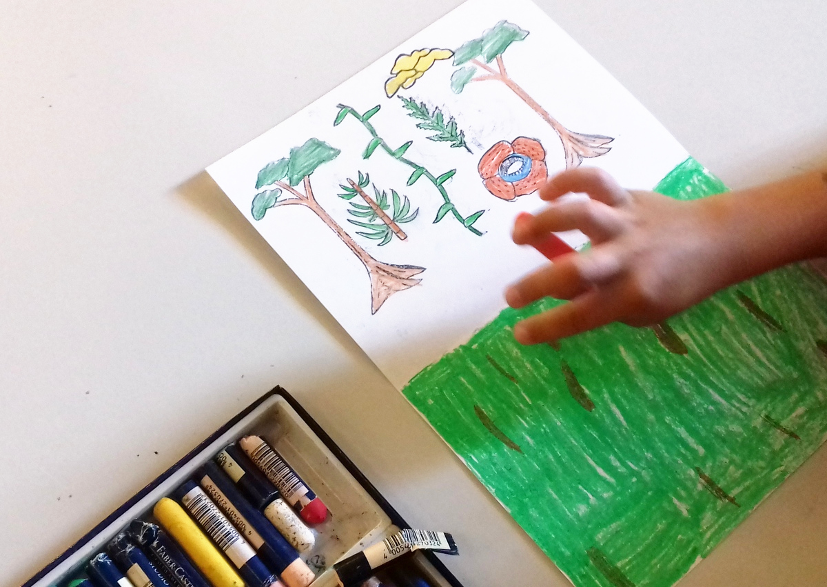 Les tampons « à colorier » pour l’exposition « Les esprits l’or et le chaman »