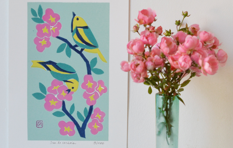 Une nouvelle série de gravures : Les oiseaux