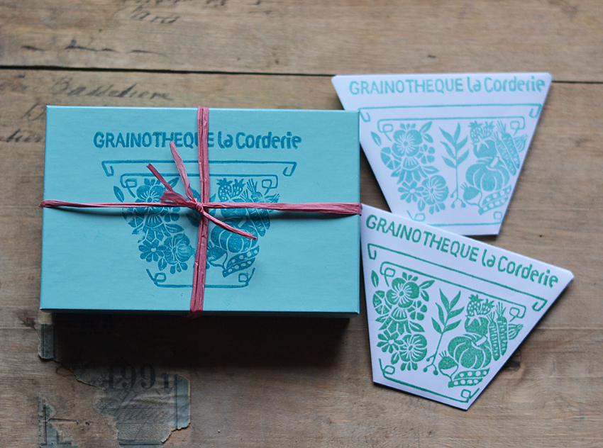 Les jolies commandes : Un tampon pour une grainothèque